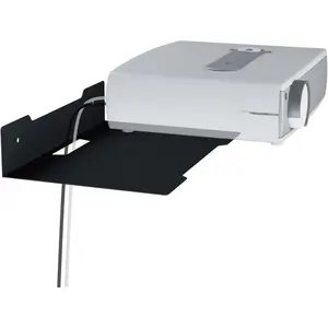 Floating Metal Wall Mount Shelf,Shelf for Projector,TV Cable Box,Router,Speaker,Sound Bar,Camera,Gaming,Decor Display (1, Large)