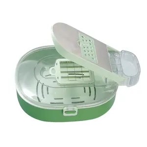 Oval-Shaped Vegetable Cutter - Ergonomic Kitchen Tool for Precise Slicing, Safe & Comfortable Grip, Durable Stainless Steel Blade - Perfect for Carrots, Cucumbers & More (Easy to Clean & Store)