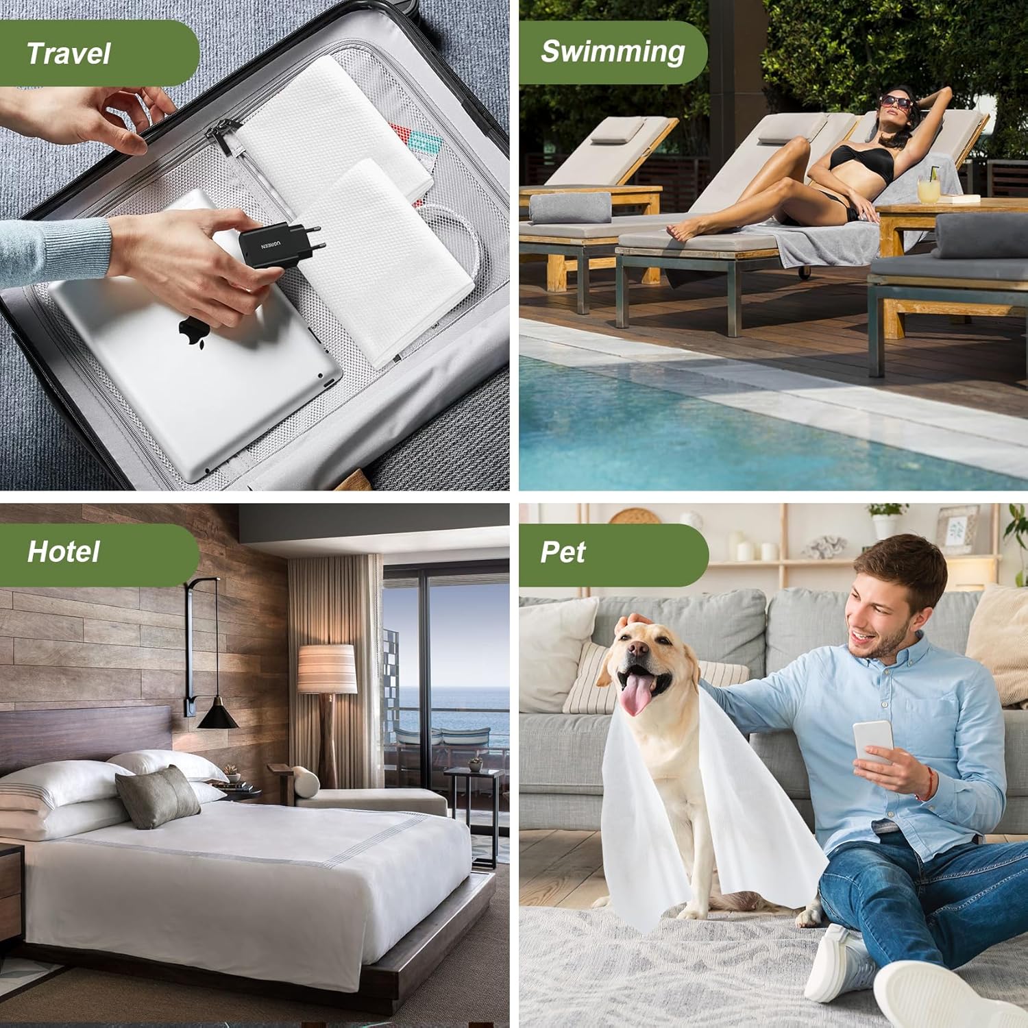 Ama Snow 10 Pieces Of Disposable Bath Towel Are Thickened And Enlarged, Independently Packed For Business Trips, Resort Hotel Supplies, Bathroom And Bath Supplies, Size 70*140cm