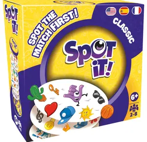 Asmodee Spot It! Classic Card Game (2024 Refresh) - Eco-Sleeve Edition, 5-in-1 Visual Perception Game for Quick Reflexes and Family Fun, Ages 6+, 2-8 Players, 10 Minute Playtime