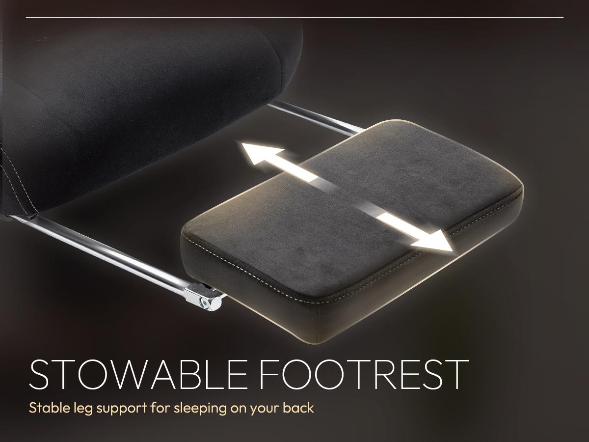 Dowinx Gaming Chair with Heated Massage Lumbar Support,Big and Tall Fabric Gaming Chairs for Adults with Footrest, Ergonomic Computer Game Chair with Poket Spring Cushions, 350lbs