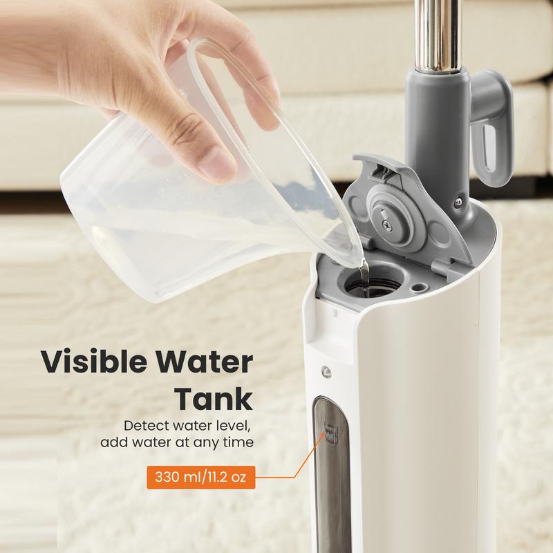 Sweet Furniture F Steam Mop for Floor Cleaning,Lightweight Floor Steamer Cleaner for Hardwood/Tile/Laminate Floors Carpet, 2 Washable Pad