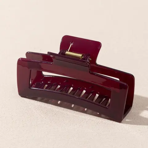 Solid Color Hair Claw for Women, Square Shape Hair Claw for Women Girl, Fashion All-match Hair Accessories for Daily Use, Claw Hair Clips