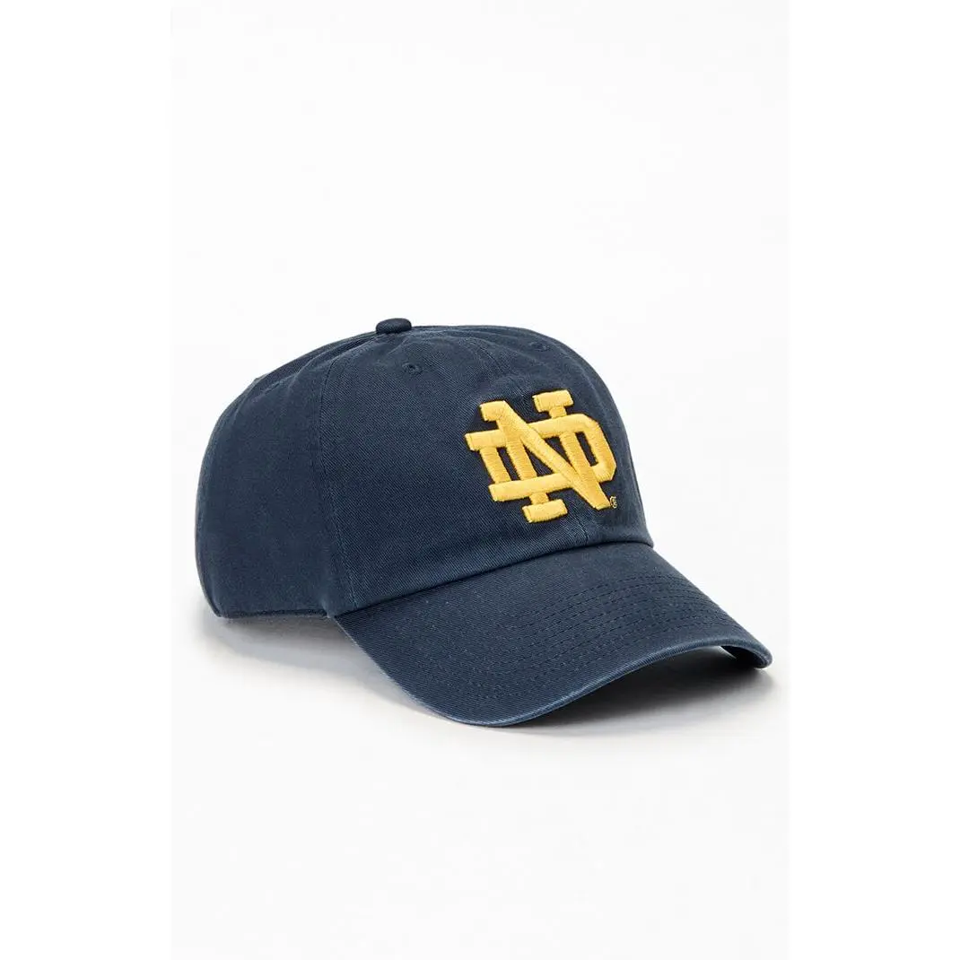 47 Brand Men's Notre Dame Clean Up Strapback Hat