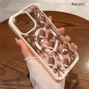 Premium Magnetic Phone Cases for iPhone11/12/13/14/15/16//17/Air/promax/Plus Coquette Football Bow y2k cased MagSafe Ready, Anti-Fall, Springtok and Ultra-Thin Design | Perfect for Everyday Use Protector Screen Protector Aesthetic Resistance