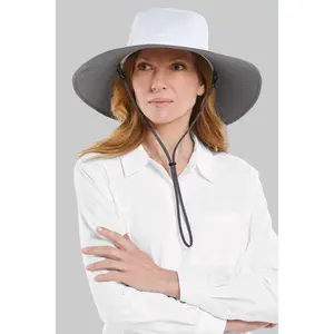 Etta Sun Catcher Hat | White/Carbon Travel Medallion