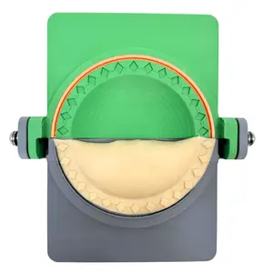Empanada Press + Built-In Dough Cutter | Diamond Crimp | Pierogi Maker, Meat Pie Mold, Hand Pie Press | PETG Premium | Made in USA | 3.5" to 7"