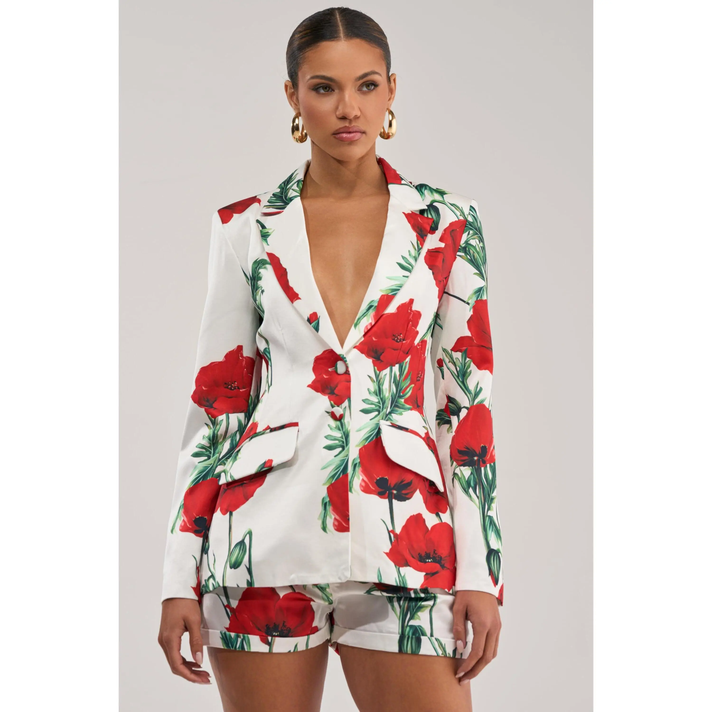 POPPY SATIN BLAZER