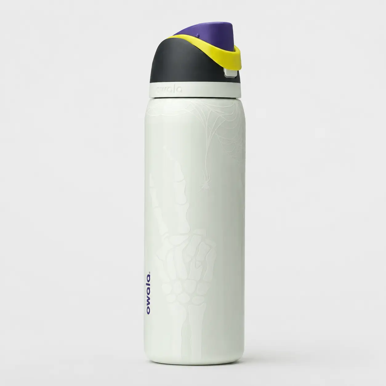 Owala FreeSip 32oz Reusable Insulated Stainless Steel Water Bottle - Halloween Skeleton Hand Design, Large Leak-Proof Lid, Straw Tumbler for Gym, Daily Hydration, 32Oz / 945Ml