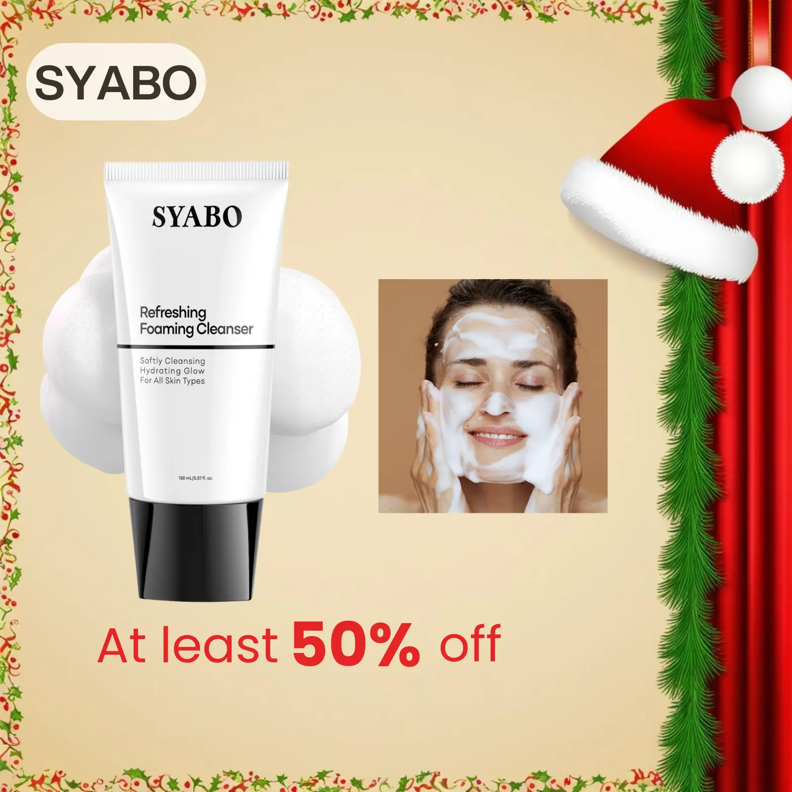 SYABO Refreshing Foaming Cleanser – Deep Cleans 99% Oil, Gentle ...