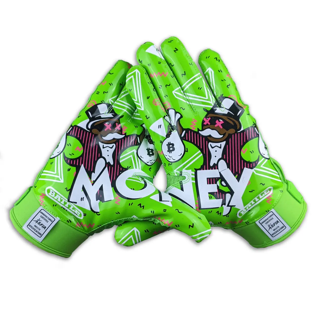 Money Man 2.0 Receiver Football Gloves Money Man 2.0 Receiver Football Gloves