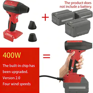 Mini Jet Fan Blower Fit 18V Battery, 130000RPM Compressed Air Duster For Computer Keyboard, Garage, Sawmill Room, Camping BBQ, Wood Workshop Cleaning, Clear Snow. (Excluding the battery)