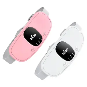 IDOO Portable Cordless Heating Pad,  Triple Vibrating Waist & Abdominal Massager for Cramps Relief, 5S Fast Heating, Perfect Gift for Women, Period Cramp Solution, Endometriosis Pain Relief