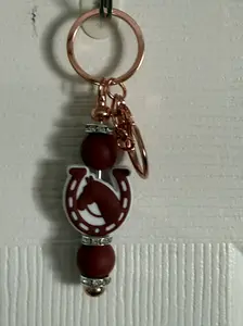 Horse Beaded Keychain