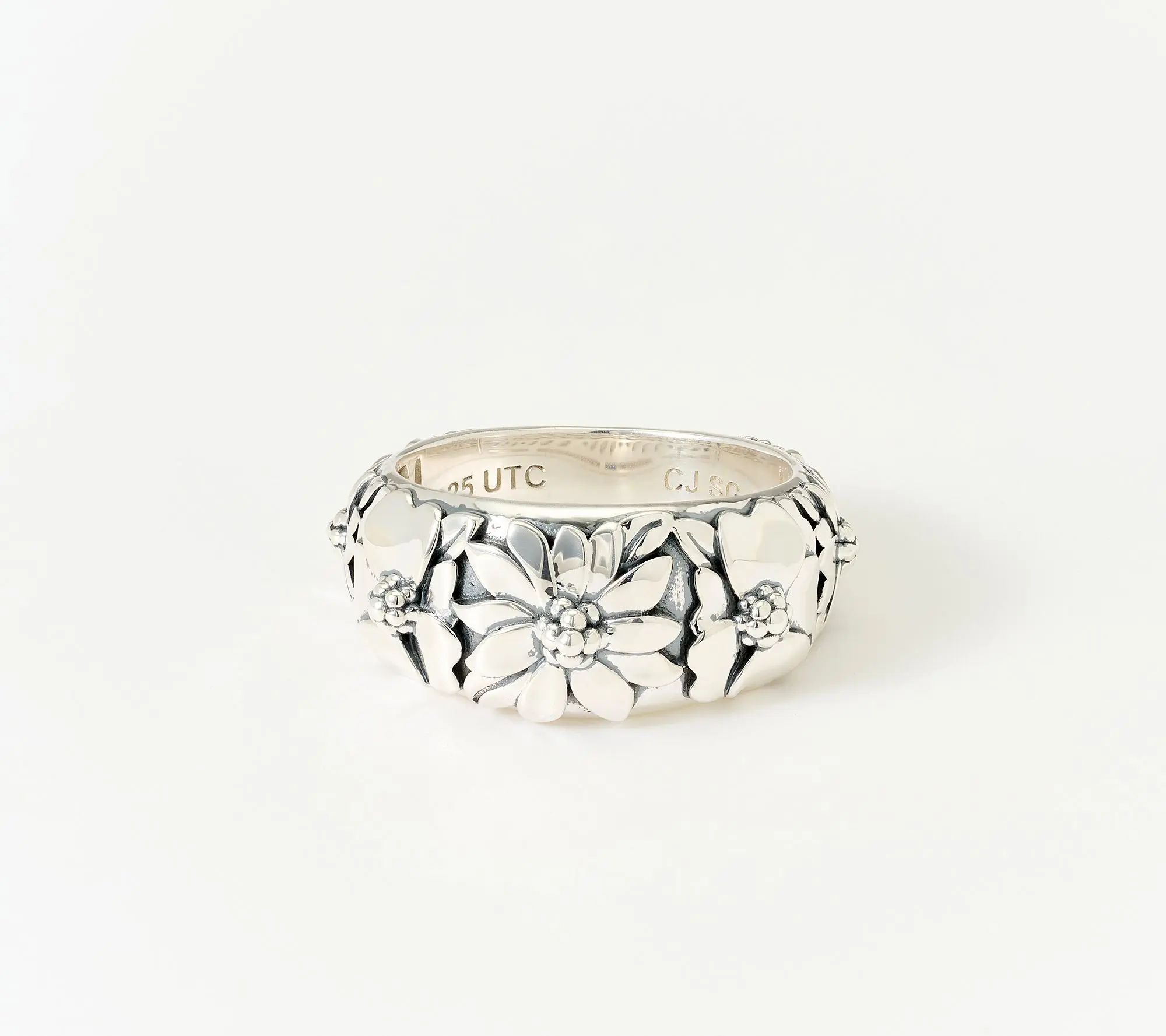 Christian James by Scott Grimes Sterling Silver Floral Garden Ring