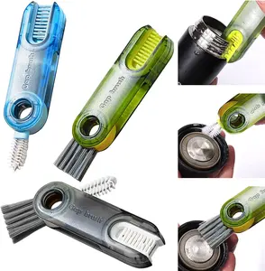 3 Pack 3 in 1 Multifunctional Cleaning Brush, Water Bottle Cleaner Brush 3 in 1 Cleaning Brush for Water Bottles, Cup, Home Kitchen Cleaning Tools
