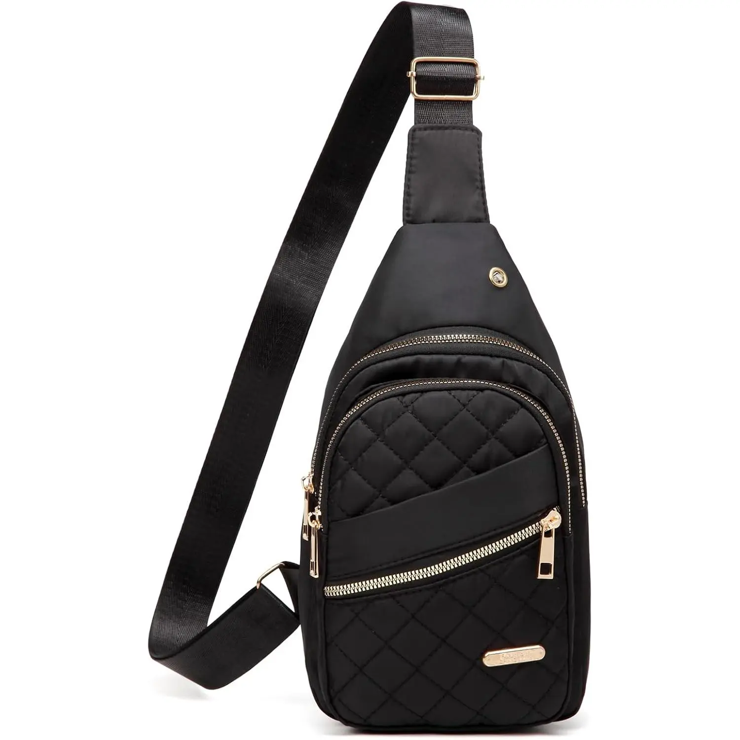 Women's Stylish Crossbody Sling Bag, Lightweight Water-Resistant Nylon Daypack with Anti-Theft Pocket & Adjustable Strap for Travel, Crossbody Bags for Women