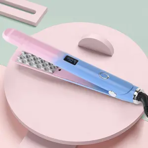 1 Tool 5 Styles! 2-in-1 Straightener & Curler for Bangs & Layers | Fast Heat, Compact for Travel | Hot on TikTok!