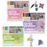 Grabie Whimsical Shrink-to-Sparkles DIY Craft Set - Retro Office Art & Craft Supplies with DIY Beads, Beading Kits, Bracelet Beads & Charms, Earring Making Accessories for Adults, Back to School Haul, Class Rewards, Beading Supplies
