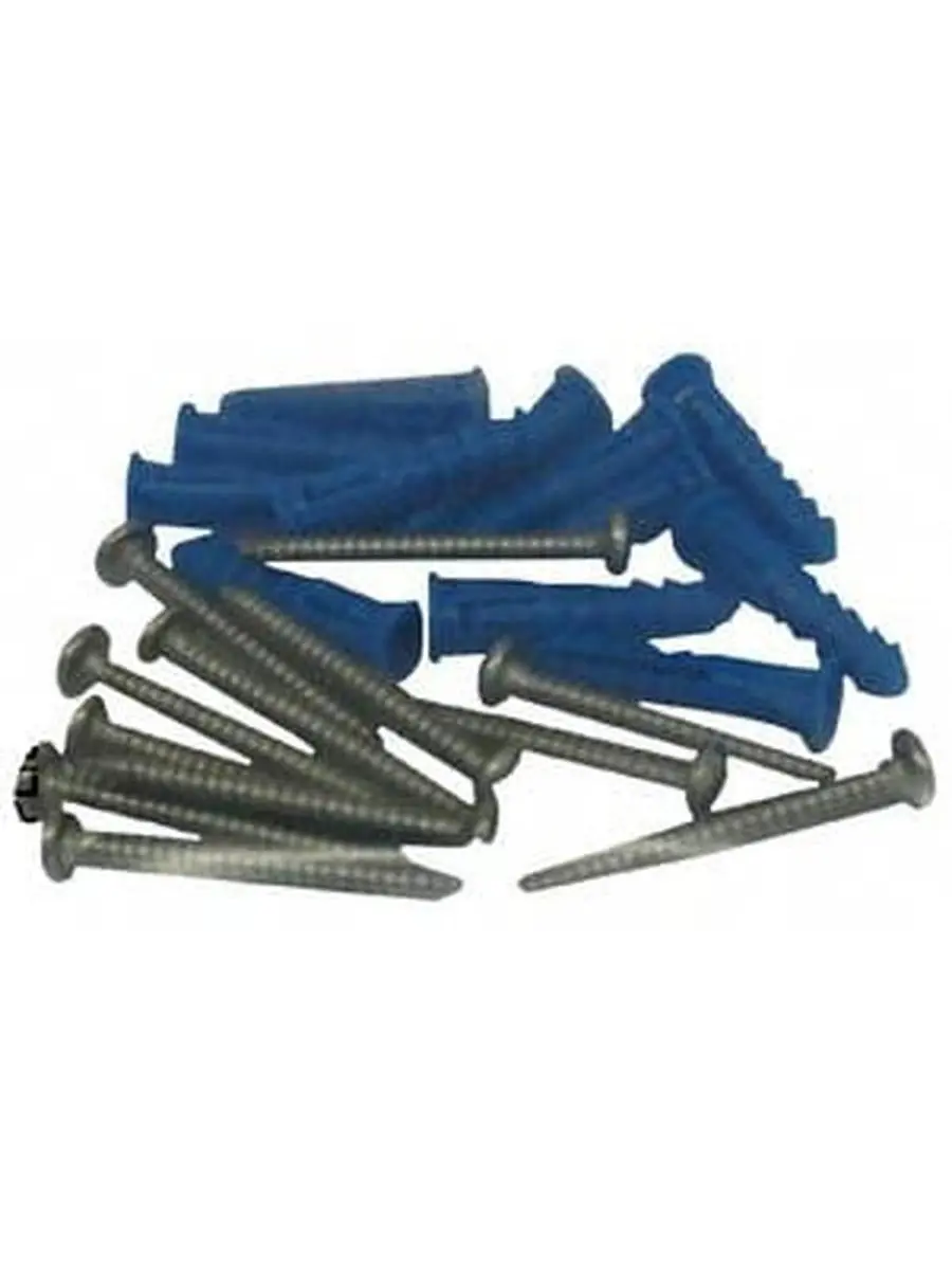 Triton Products LB-MHK 12 Steel Screws and 12 Plastic Wall Anchors for Mounting Steel Pegboard System LB1-W LB2-W and LB18-W