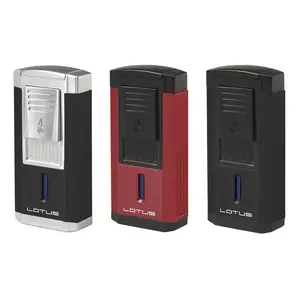Lotus Lighter Duke L60 Triple Flame Lighter w/ Cutter Lotus Lighter Duke L60 Triple Flame Lighter w/ Cutter