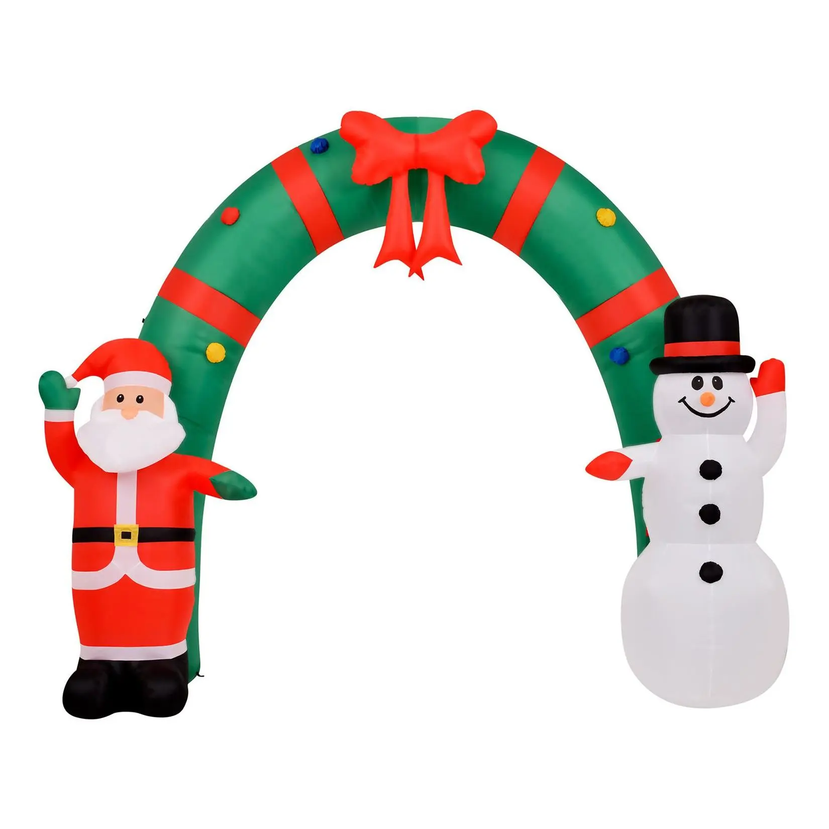 Fraser Hill Farm 8-Ft. Tall Walkway Arch w/ Santa Claus and Sn Fraser Hill Farm 8-Ft. Tall Walkway Arch w/ Santa Claus and Sn