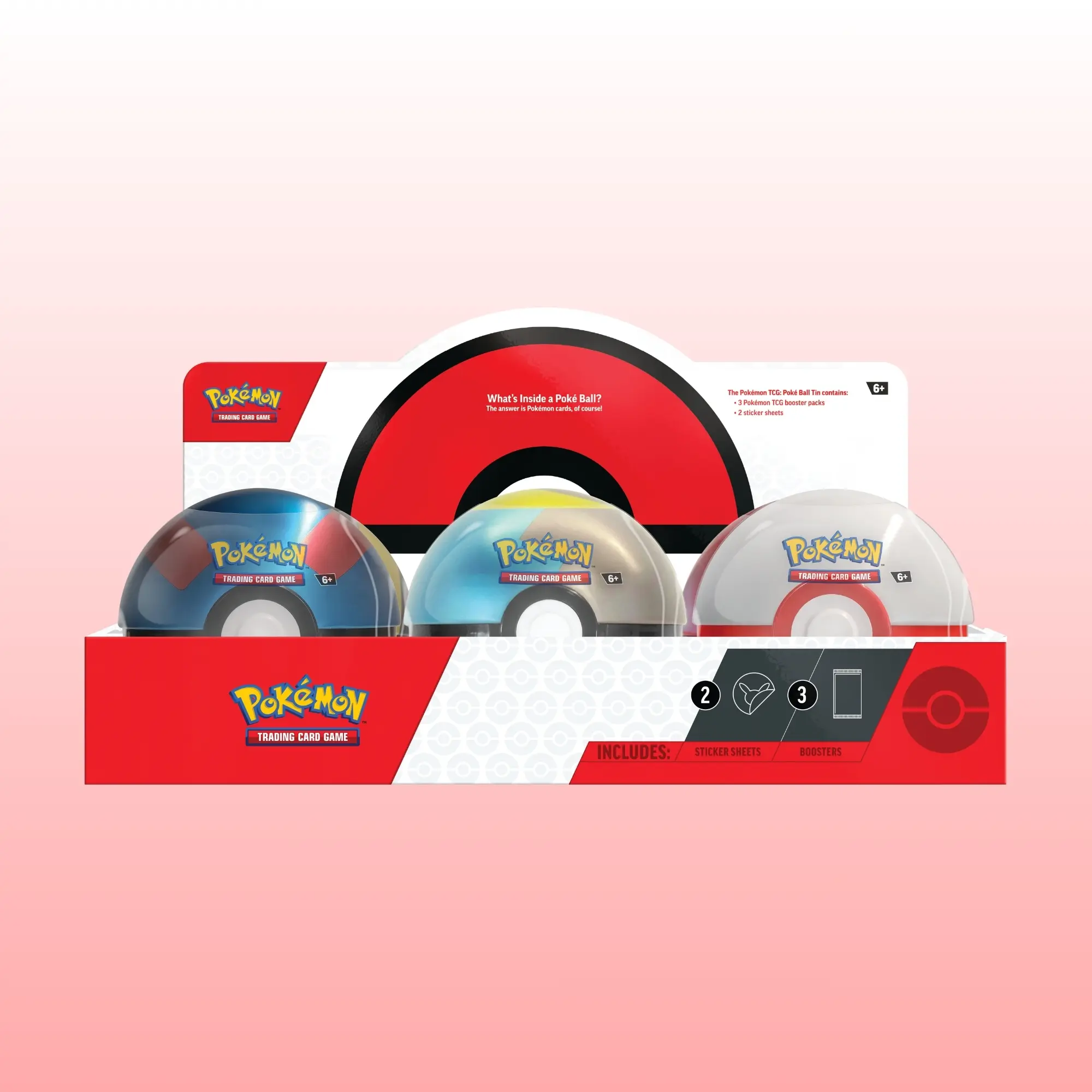 Pokémon TCG: Poké ball Tins - 1 Random Ball Collectible Booster Packs Collectible Trading Cards