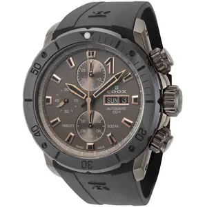 Edox Men's CO-1 45mm Automatic Watch 01128-37GNRCA-GNR