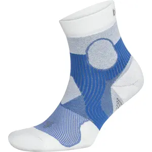 Balega Support Quarter Length Running Socks - Palace Blue/White