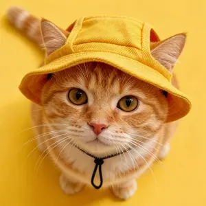 Cat and dog sun hat,Pet hat with Ear Holes Sunscreen Baseball Cap Suitable for Small and Medium-Sized Dogs Outdoor Climbing hat in Summer Pet Products