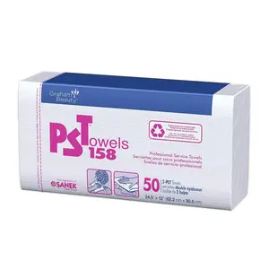 Graham Beauty 16159 Professional Service Towels 12"x24.5", 50Ea