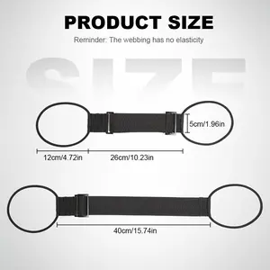 Luggage Strap, Travel Luggage Connector, Adjustable Luggage Handle Strap, Elastic Ring Strap, Space Saving Travel Accessory, Luggage Trolley Fastener, Hand-Free Luggage Organizer