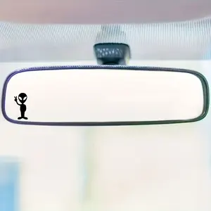 2PCS/SET alien mini decals, alien mini, rear view mirror stickers, mini decals, car stickers