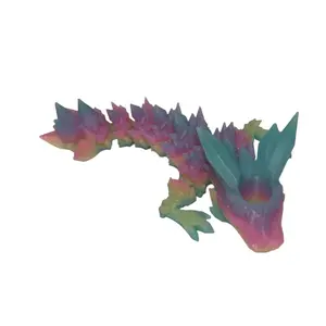 Crystal Tadling Straw Topper - 3D Printed Articulating Figure