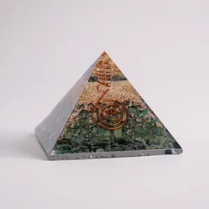 Green Aventurine Orgonite Pyramid
