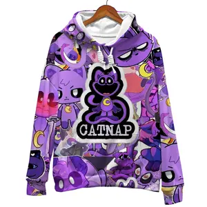 Catnap Poppy Playtime Pullover Hoodie, Hoodie For Game Lovers, Cute Gift For Fans, Birthday Gift