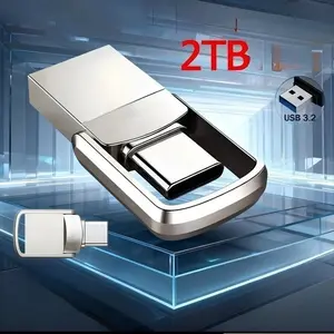 USB Adapter Flash Drive 2TB  Memory Stick 2TB Pen Drive Flash Disk for PC Smartphone Storage U Disk