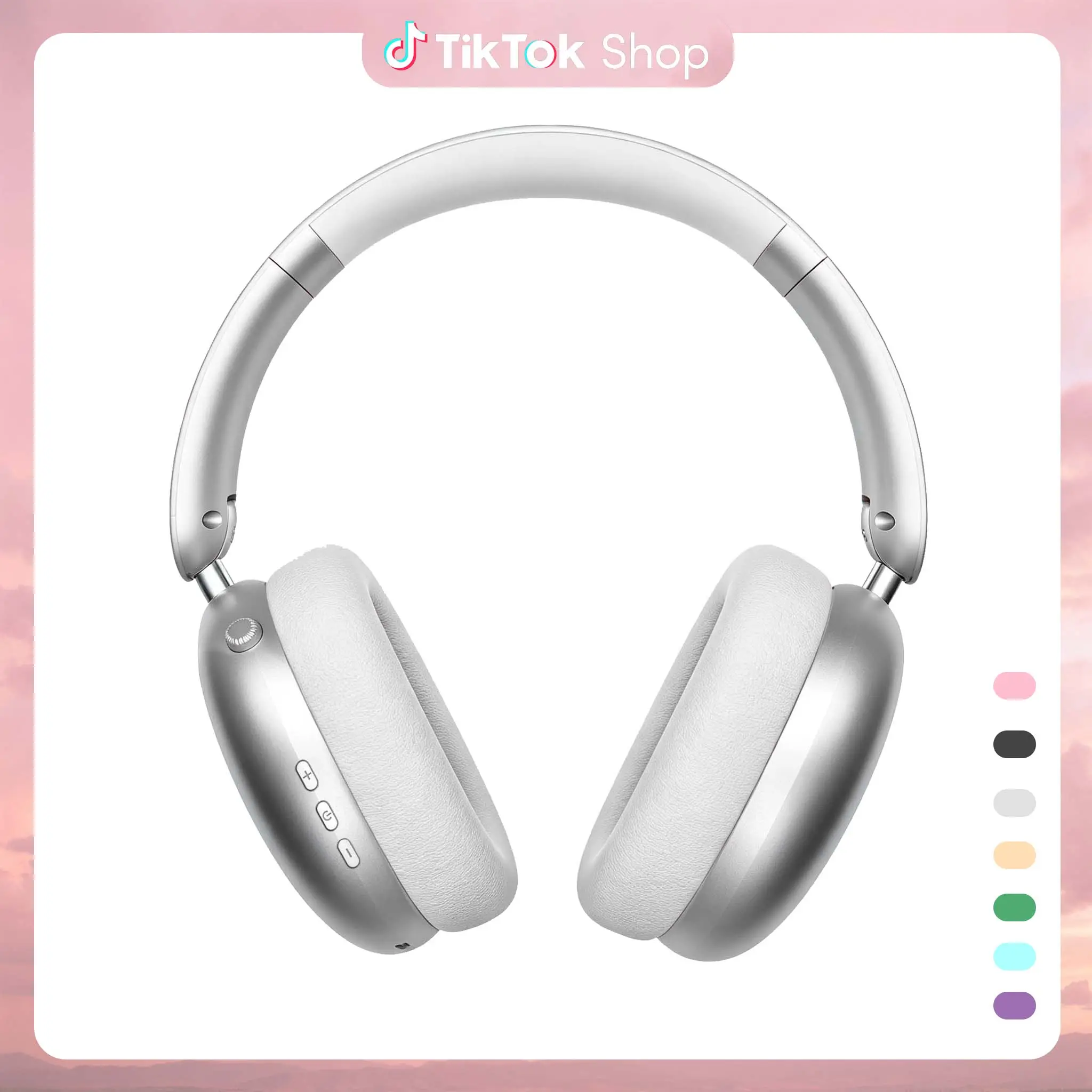 Y10 Over-Ear Wireless BluetoothNoise Reduction Headphones - Active NoiseCancellation, 50-Hour Playtime, Hi-Fi Sound,Foldable, Soft Earpads, Built-In Mic, iOS/Android/PC Compatible, Home Office Use, Father's DayGifts, Headset