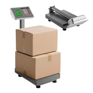 VEVOR Computing Digital Platform Scale, 220 lbs Load, 0.04 lbs Accuracy, Electronic Floor Scale with LB/KG, Tare, Price Calculator, AC/DC Power Supply, Fit for Luggage, Shipping, Packages, Postage