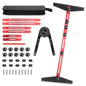 Stair Tread Template Tool, Stair Tread Jig with Miter Protractor, Carpenter Pencil, Heavy-Duty  Stair Tread Gauge, Stair Measuring Tools Suitable for Stairs, Cabinets, Flooring
