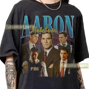 [Sale Up To 50%] Aaron Hotchner Vintage Shirt, Aaron Hotchner Gifts for Woman and Man, Retro Aaron Hotchner Movie Gifts, Aaron Hotchner 90s Bootleg Shirt