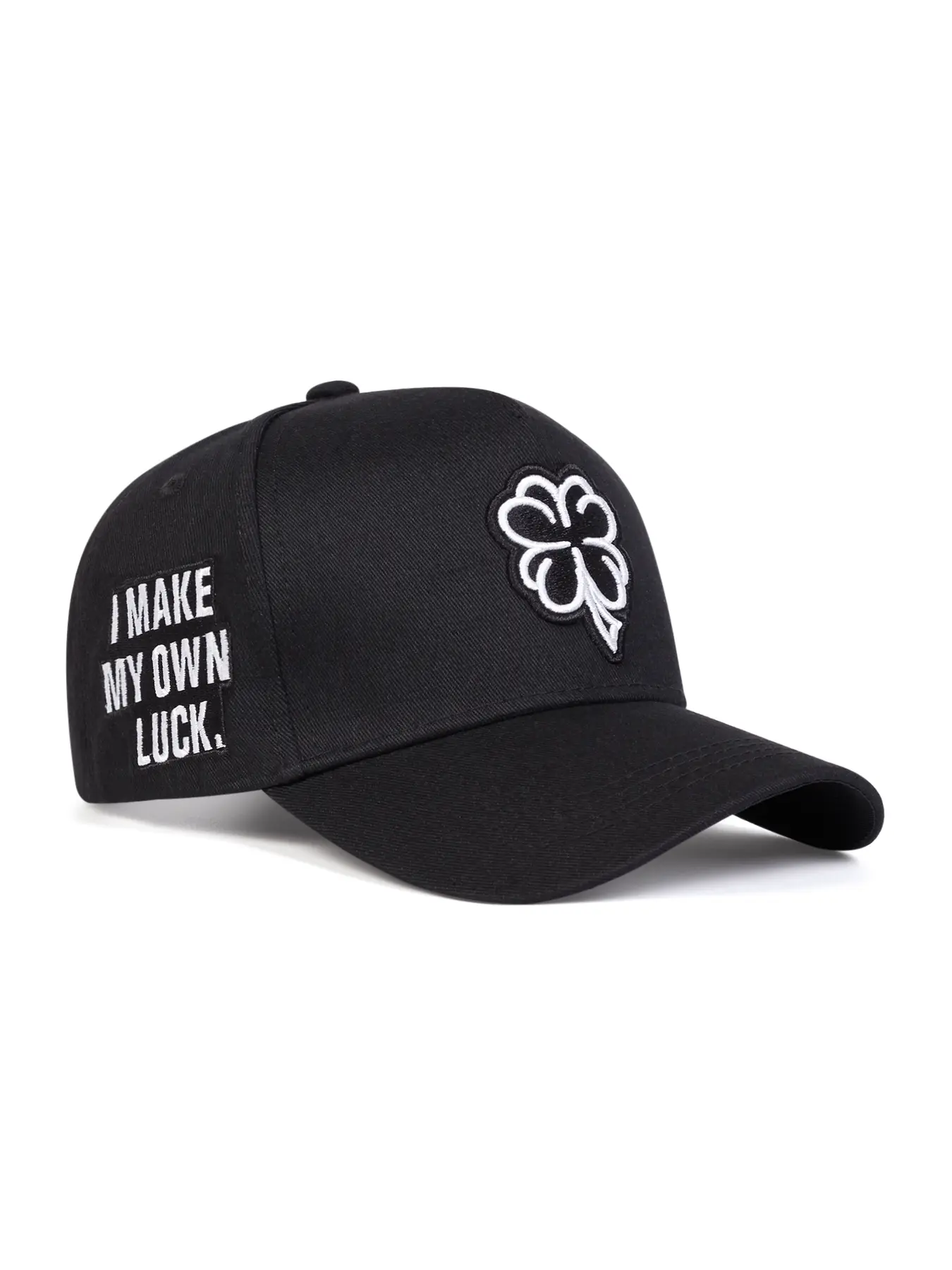 Unisex Clover Hat with Embroidery Design, Fitted Baseball Hat, Baseball Cap Adjustable, Perfect Father's Day Gift, Ideal Valentine's Day Present, Choice for Family Friends Brothers, Embroidered Hat
