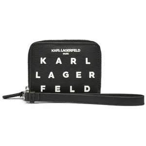 Karl Lagerfeld SLG Zip Wallet | Compact Logo Wristlet