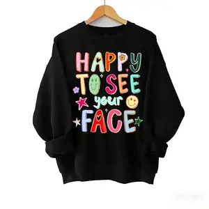 Happy To See Your Face Teacher Shirt, Hand Drawn Colorful Doodle Stars Messy Teacher Shirt, Teacher Shirt, 1st Day Of School Teacher, Trendy Teacher Back To School Shirt, Gift For Teacher