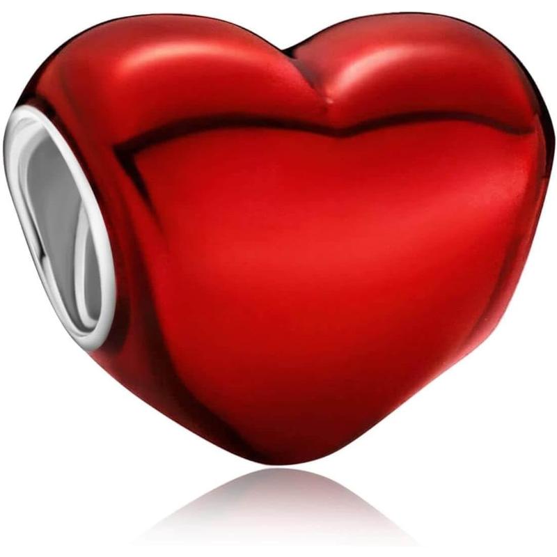 10-Pack Silver Charm Set for Bracelets, CZ Pendant Charms for Women, Tarnish Resistant Jewelry Gift Collection