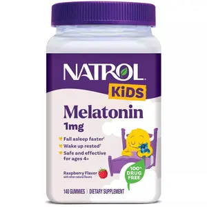 Natrol Kids' Melatonin 1mg Sleep Aid Gummies - Strawberry - 140ct Healthcare Fitness Dietary Vitamin