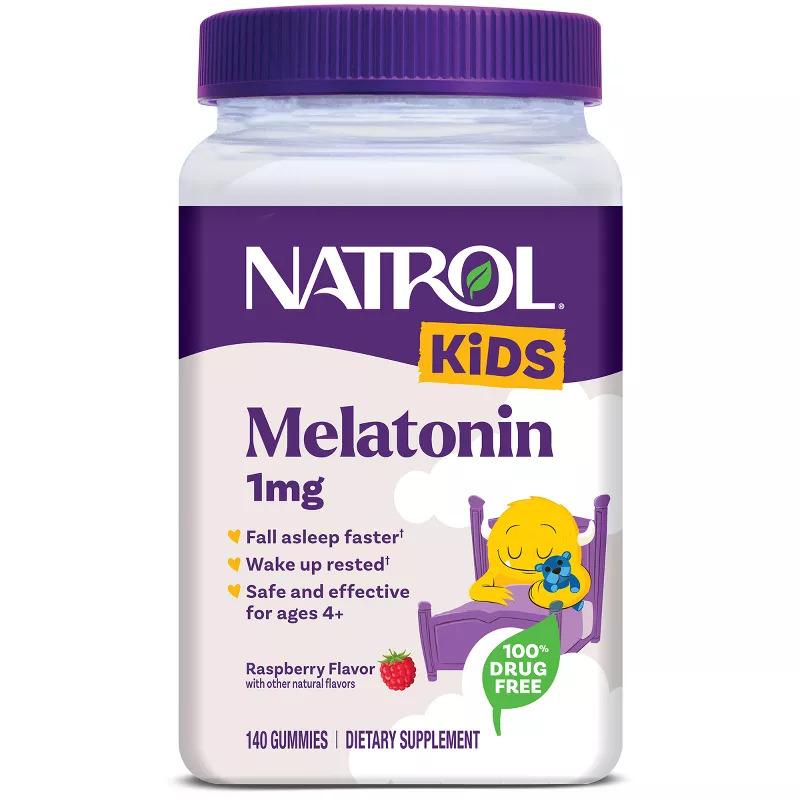 Natrol Kids' Melatonin 1mg Sleep Aid Gummies - Strawberry - 140ct Healthcare Fitness Dietary Vitamin