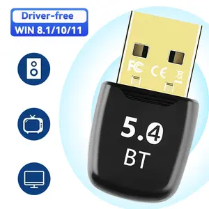 USB Bluetooth 5.4 Adapter for Desktop PC,Wireless Transfer for Mouse,Keyboard,Headphones,Win11/10/8.1/7 Support