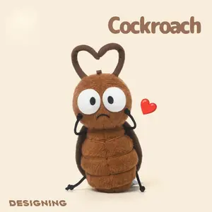 Hot Creative Mosquito Bee Cockroach Insect Serie Plush Toy Funny Stuffed Animal Doll Soft Honeybee Toy Plushie Unique Funny Gift