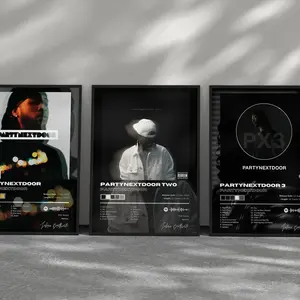 PartyNextDoor Music Album Posters Bundle - 3 Pack Set - Album Art Poster  - Wall Art - R&B Poster - Music  #74